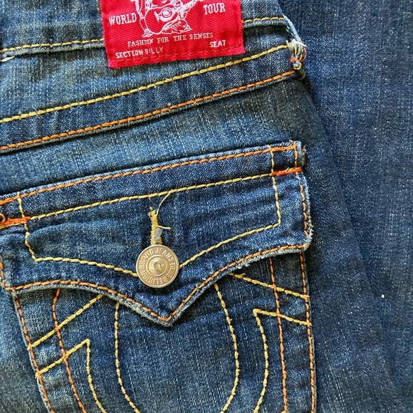 ❤️True Religion Billy Bootcut Red Tag Jeans size 27 - Picture 6 of 6